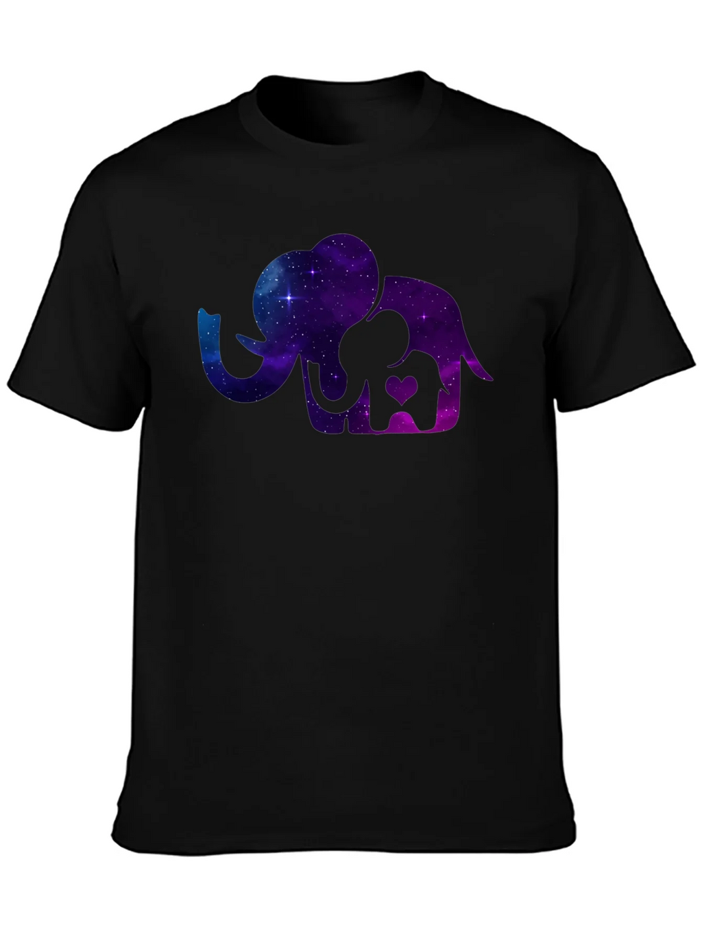 Elephant Galaxy T-Shirt - Cosmic Mother & Baby Tee product image 2