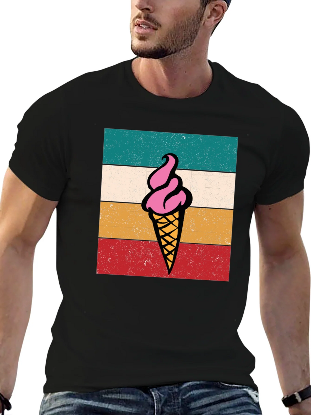 Retro Ice Cream Graphic Tee - Unisex Soft Cotton T-Shirt product image 5