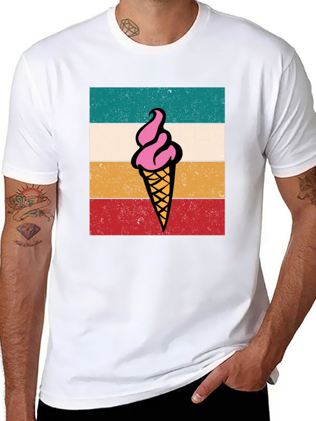 Retro Ice Cream Graphic Tee - Unisex Soft Cotton T-Shirt product image 6