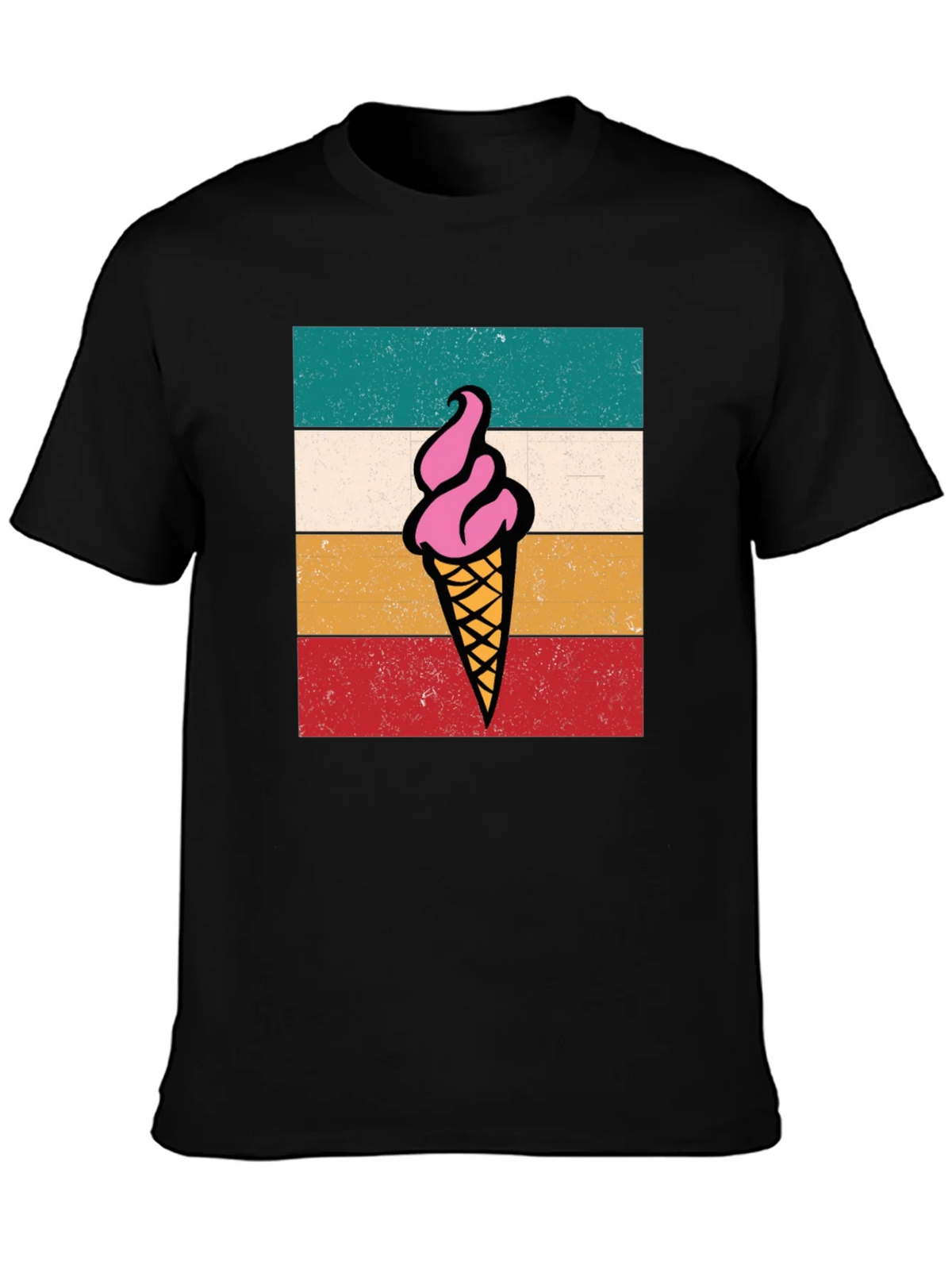 Retro Ice Cream Graphic Tee - Unisex Soft Cotton T-Shirt product image 2