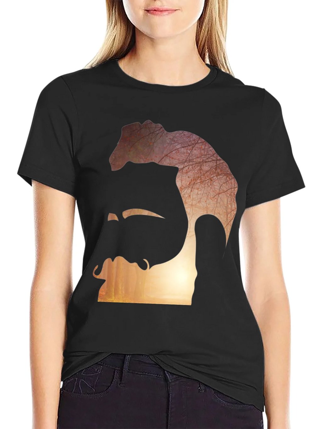 Abstract Silhouette Graphic Tee product image 2