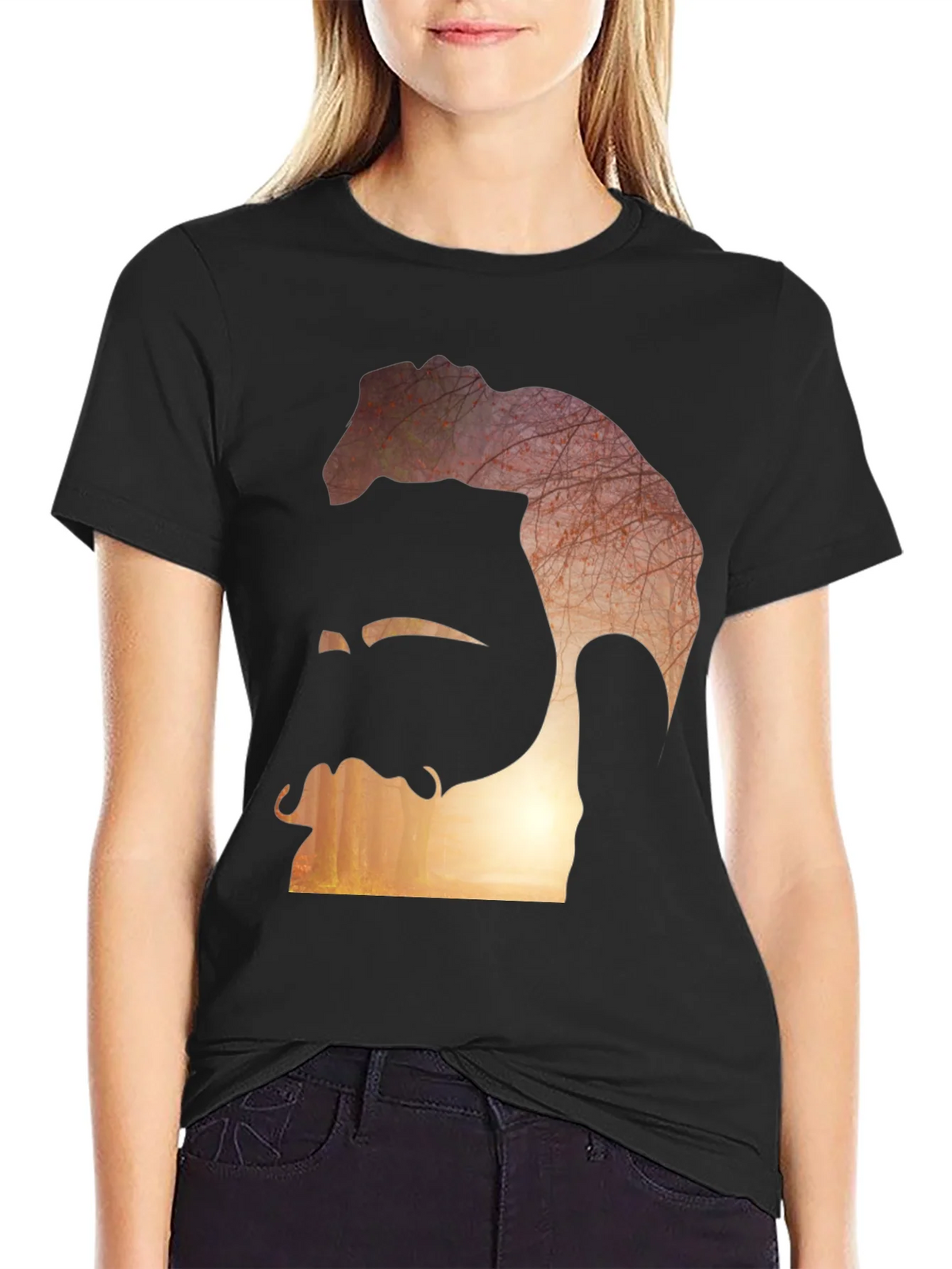 Abstract Silhouette Graphic Tee product image 2