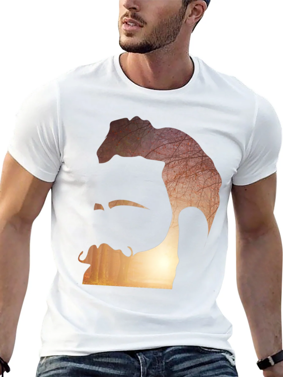 Abstract Silhouette Graphic Tee product image 12