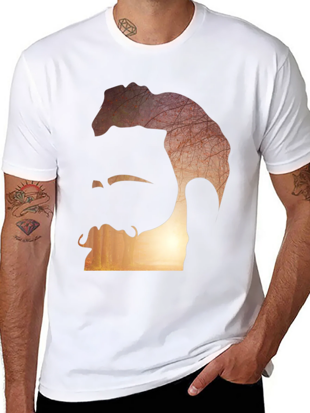 Abstract Silhouette Graphic Tee product image 7