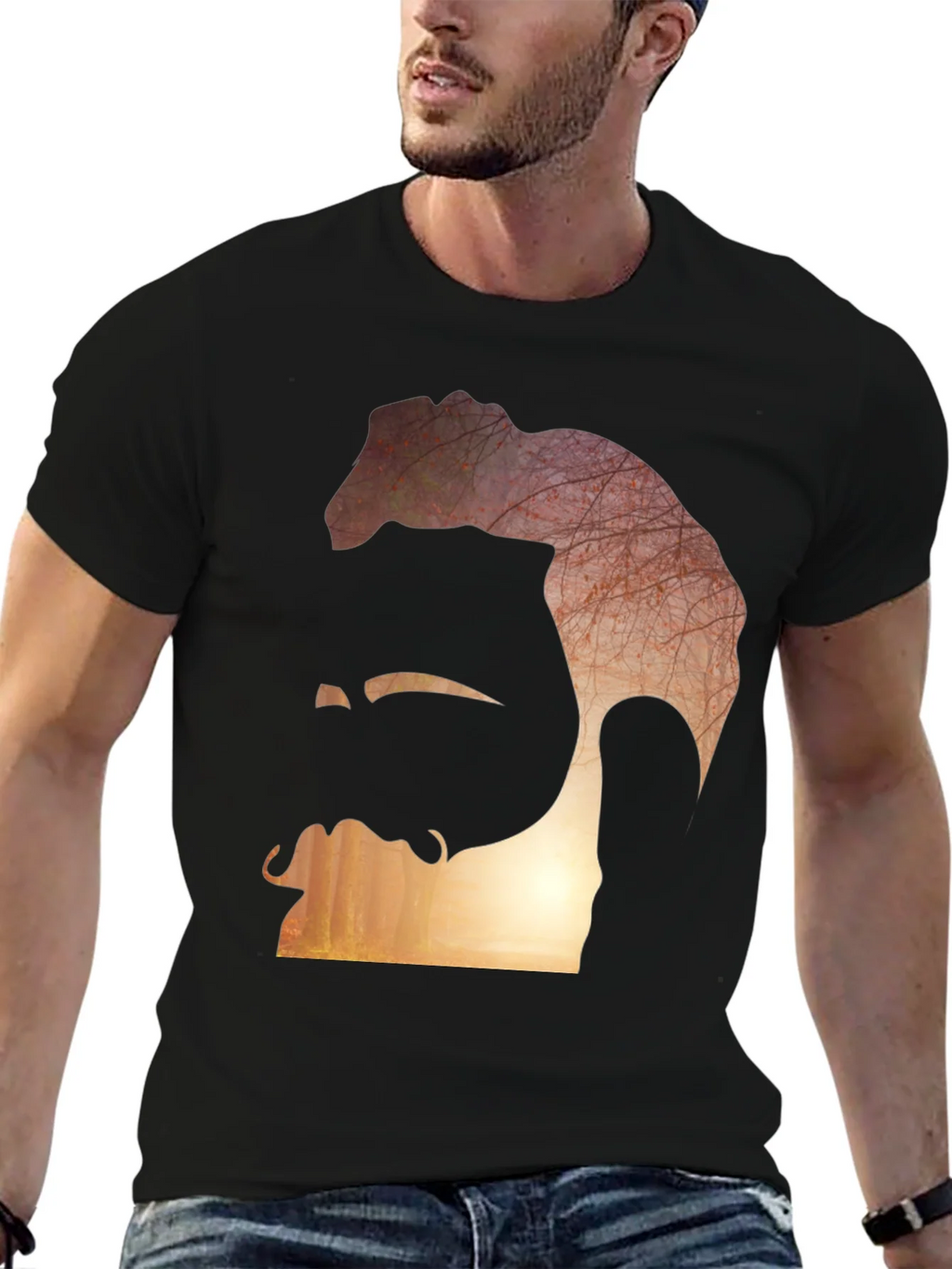 Abstract Silhouette Graphic Tee product image 6