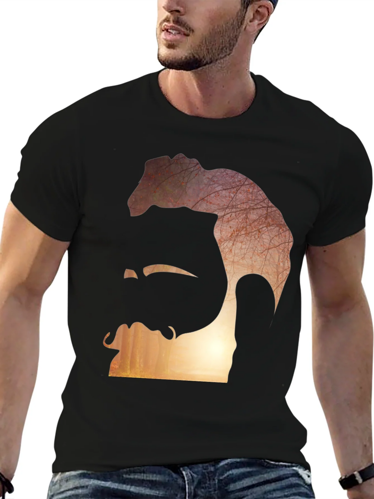 Abstract Silhouette Graphic Tee product image 6