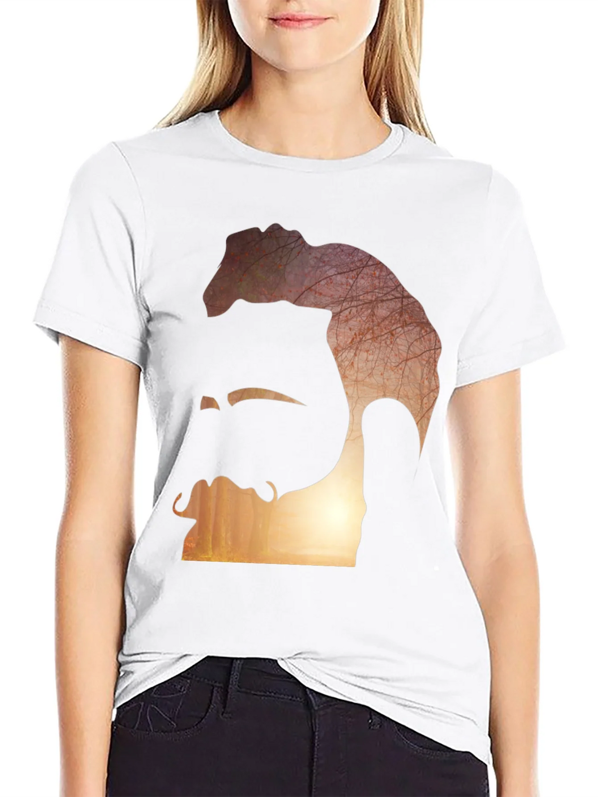 Abstract Silhouette Graphic Tee product image 8