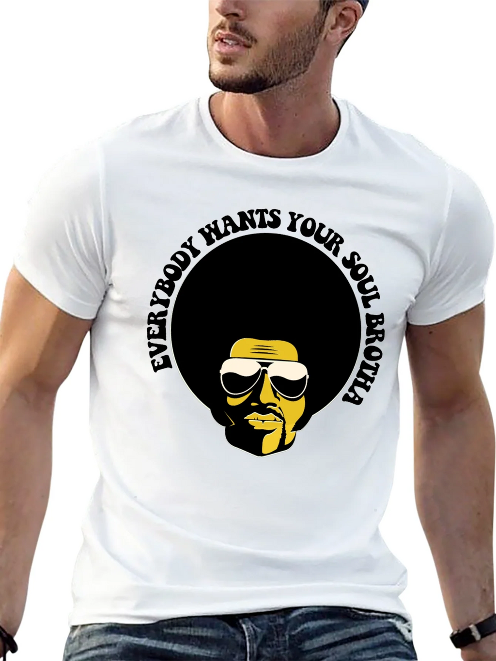 Soul Brotha T-Shirt - Retro Afro Graphic Tee product image 12
