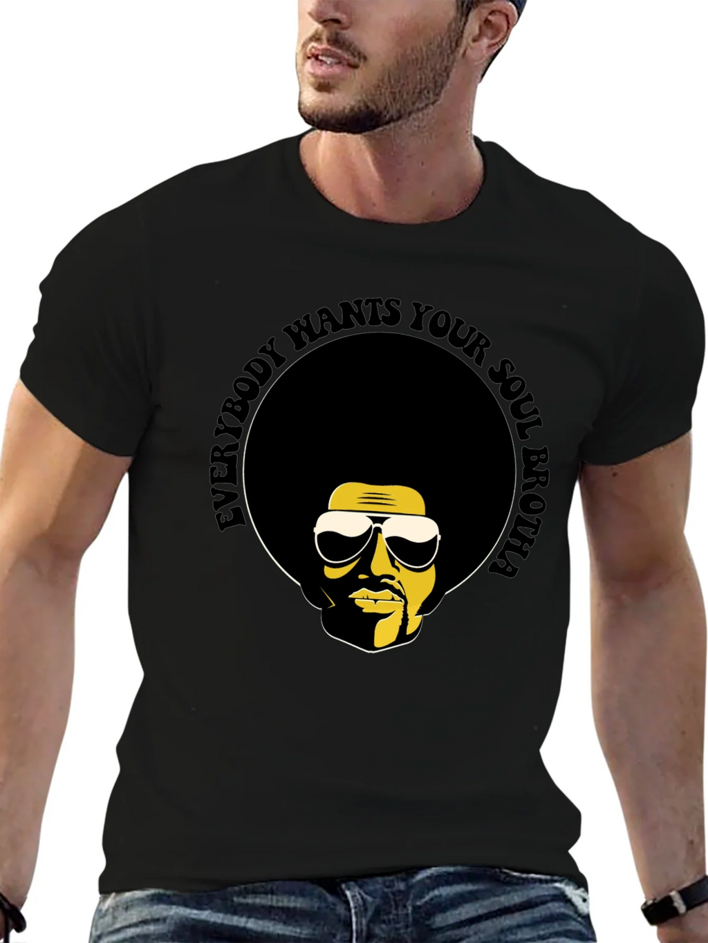 Soul Brotha T-Shirt - Retro Afro Graphic Tee product image 6