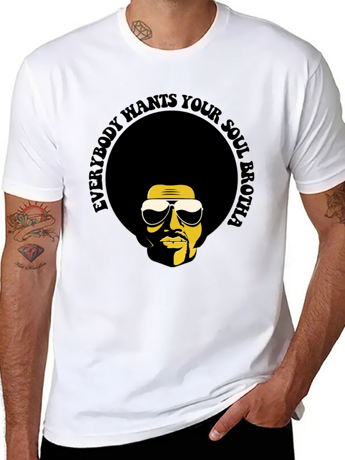 Soul Brotha T-Shirt - Retro Afro Graphic Tee product image 7