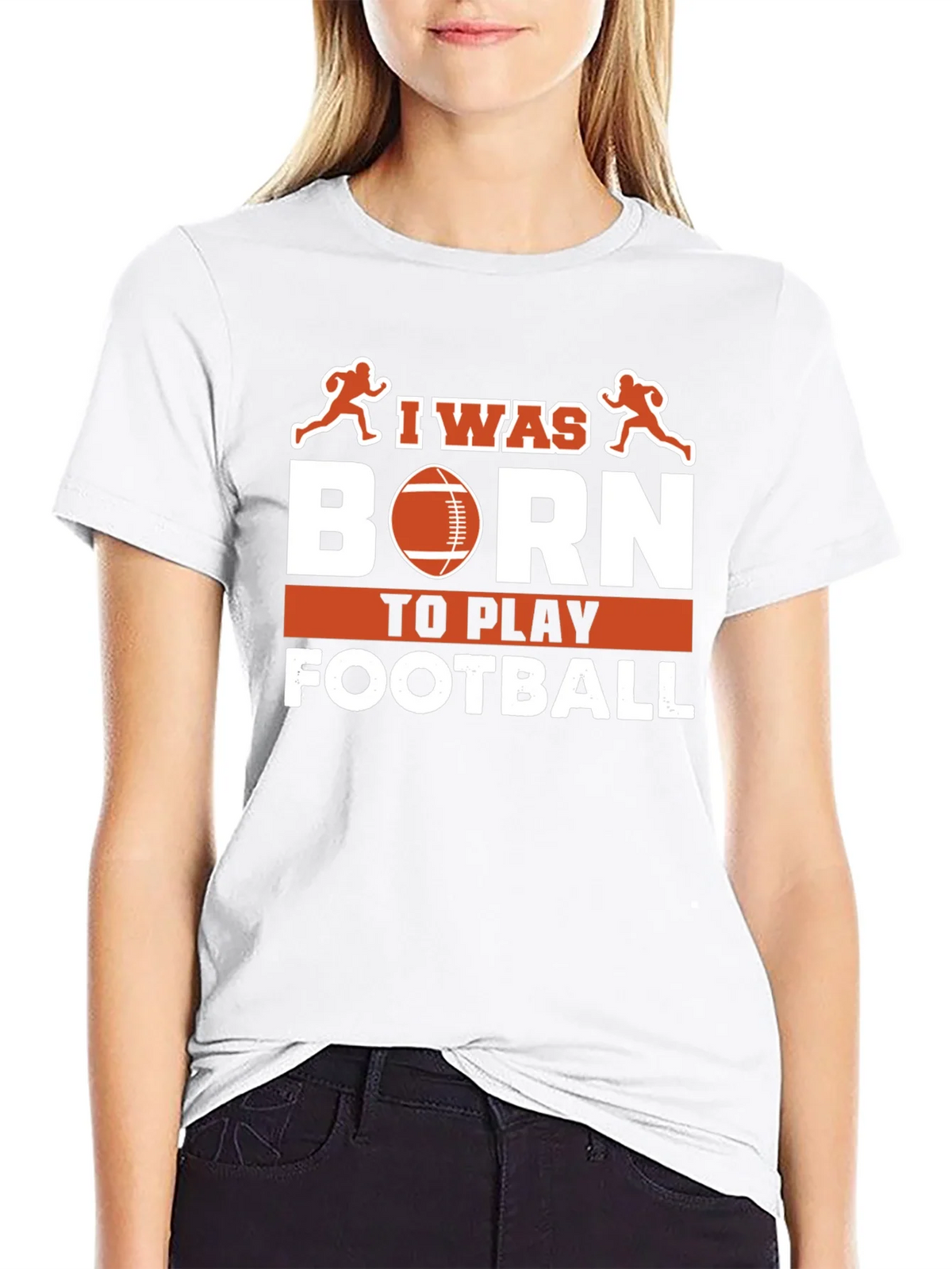 I Was Born To Play Football T-Shirt product image 8