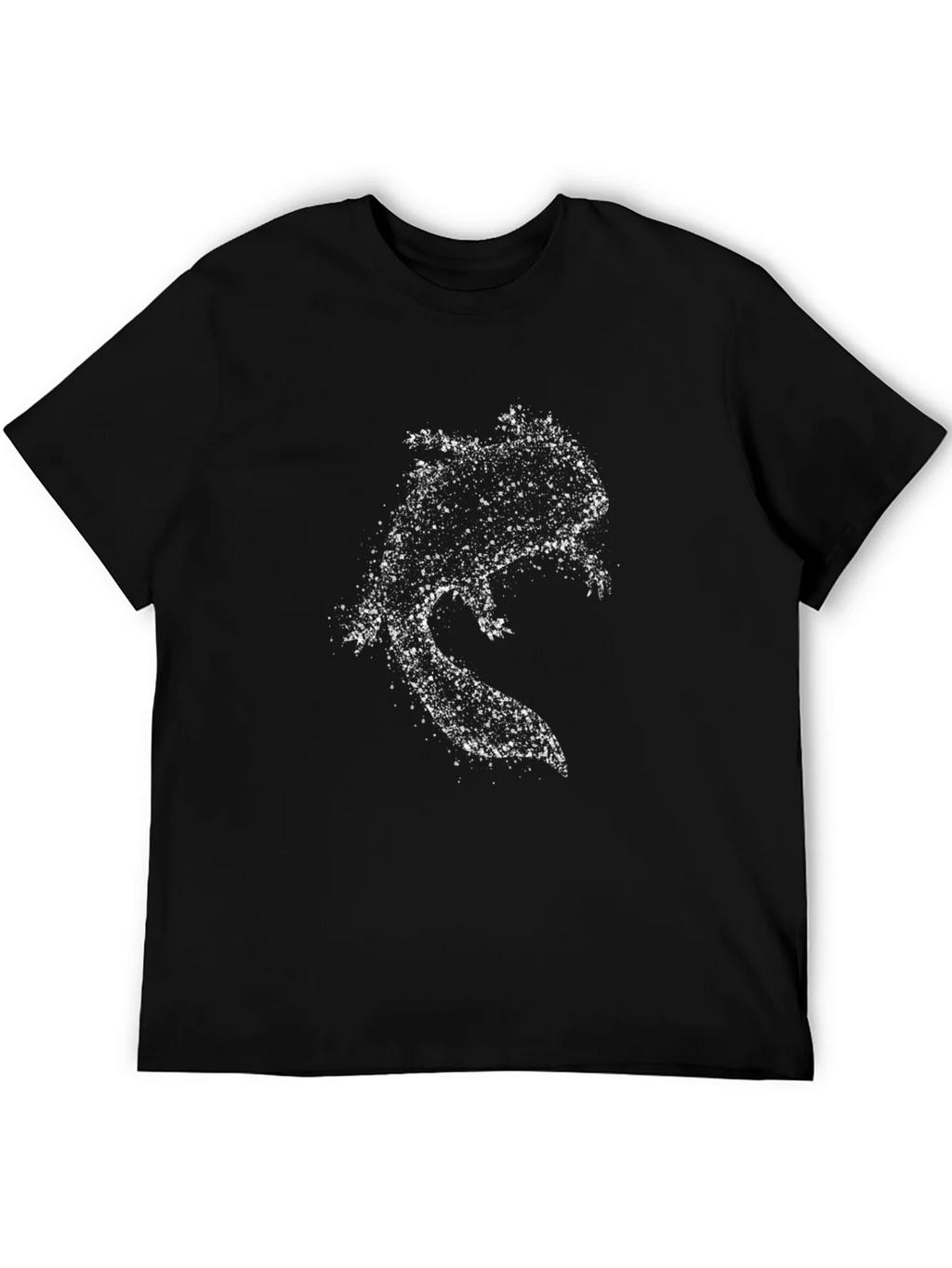Distressed Axolotl Graphic Tee - Stylish Black T-Shirt product image 5