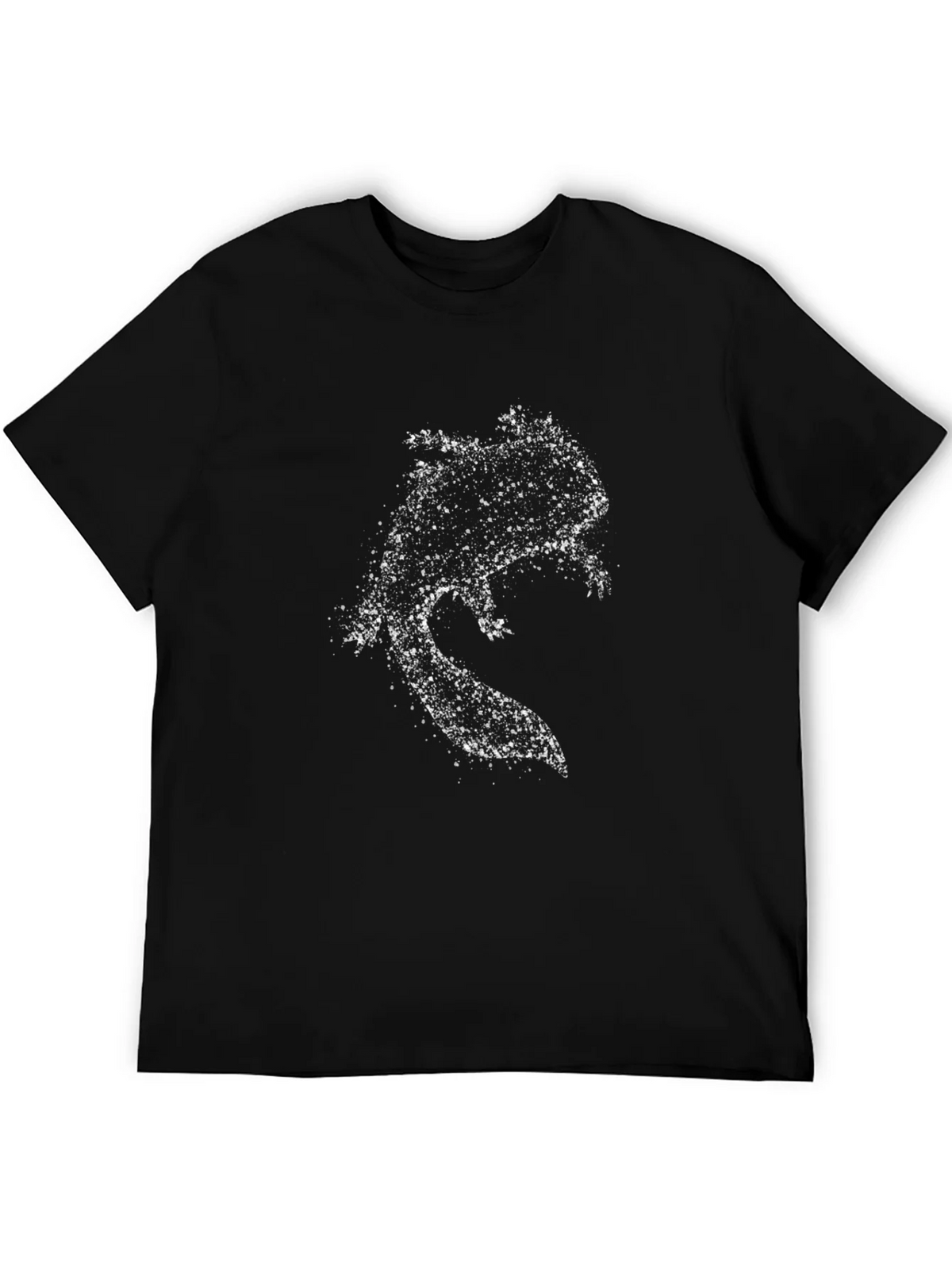 Distressed Axolotl Graphic Tee - Stylish Black T-Shirt product image 5