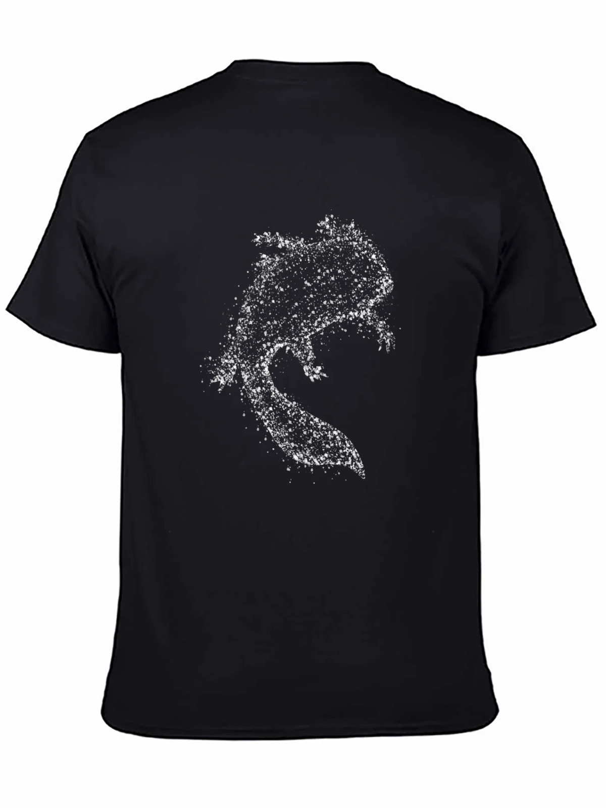 Distressed Axolotl Graphic Tee - Stylish Black T-Shirt product image 4