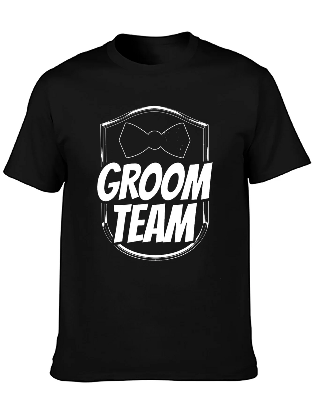Groom Team T-Shirt - Black Wedding Party Tee product image 3