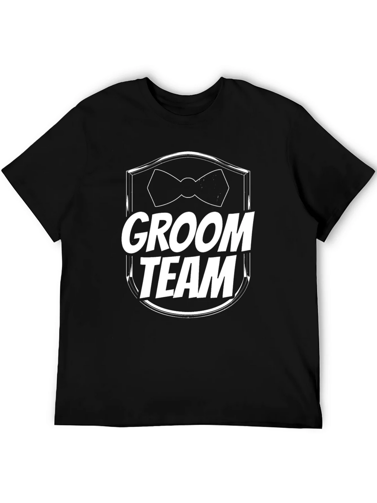 Groom Team T-Shirt - Black Wedding Party Tee product image 5