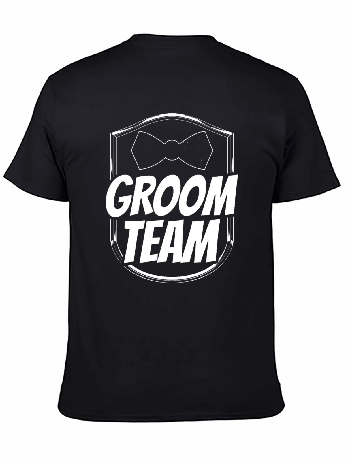 Groom Team T-Shirt - Black Wedding Party Tee product image 4