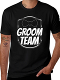 Groom Team T-Shirt - Black Wedding Party Tee product image 1
