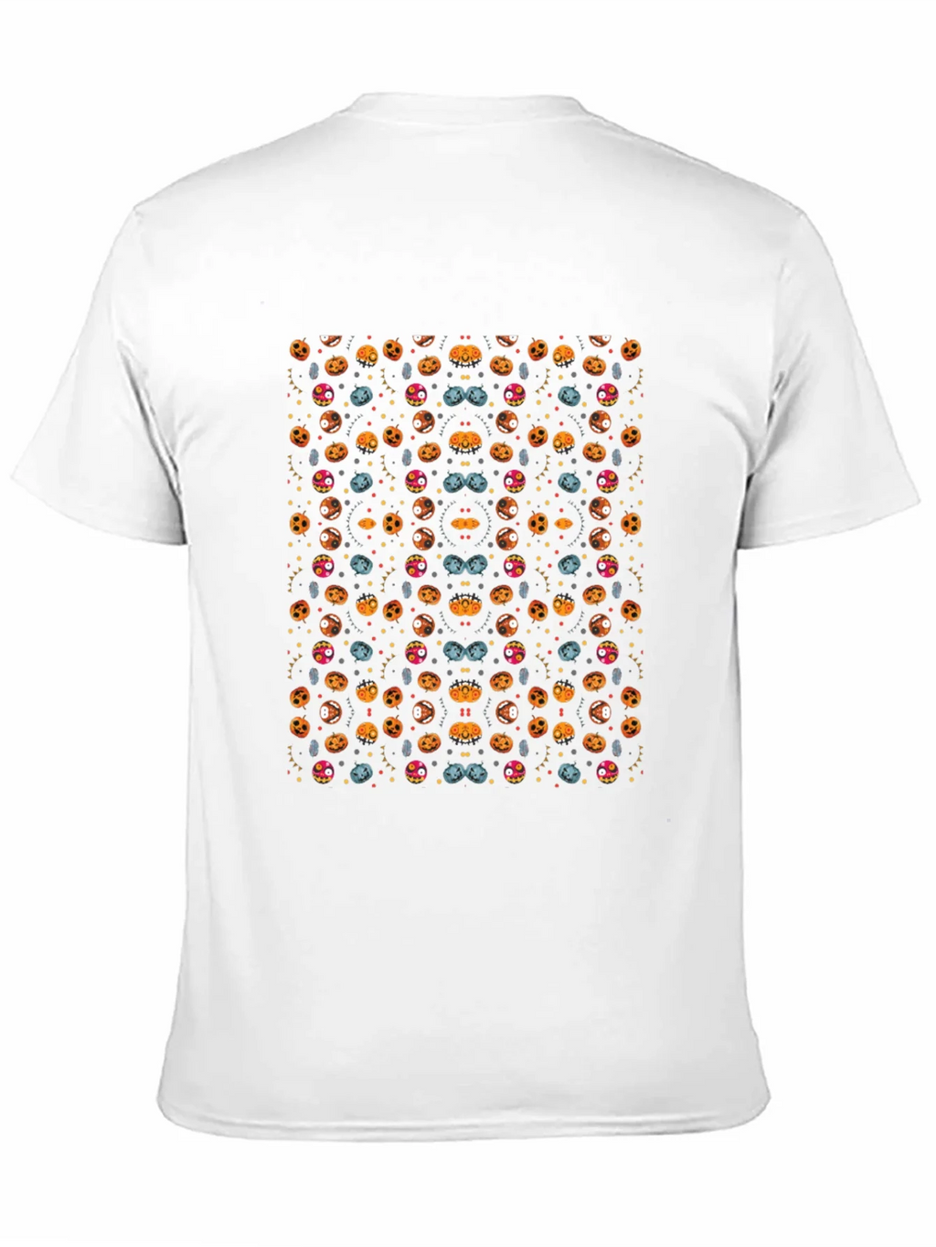 Spooky Halloween Pattern Black T-Shirt product image 10