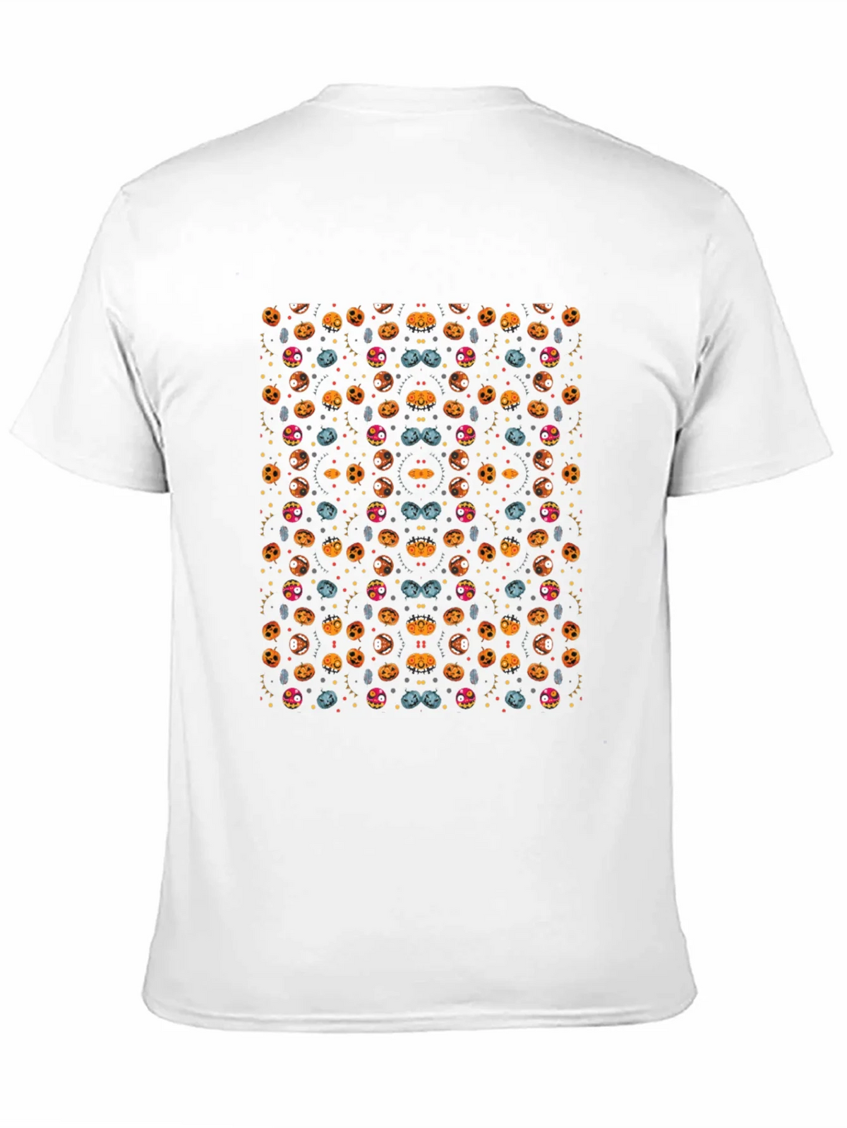 Spooky Halloween Pattern Black T-Shirt product image 10