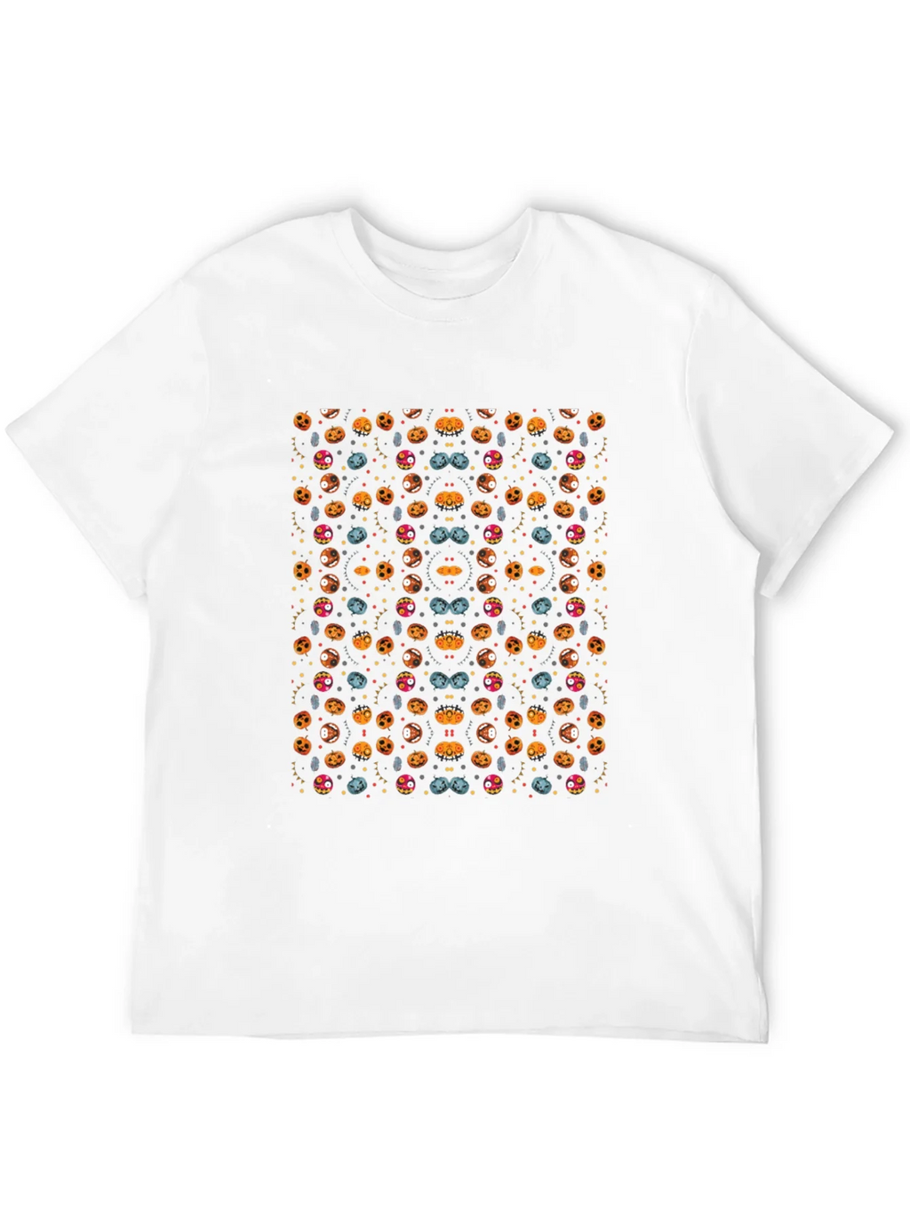 Spooky Halloween Pattern Black T-Shirt product image 11