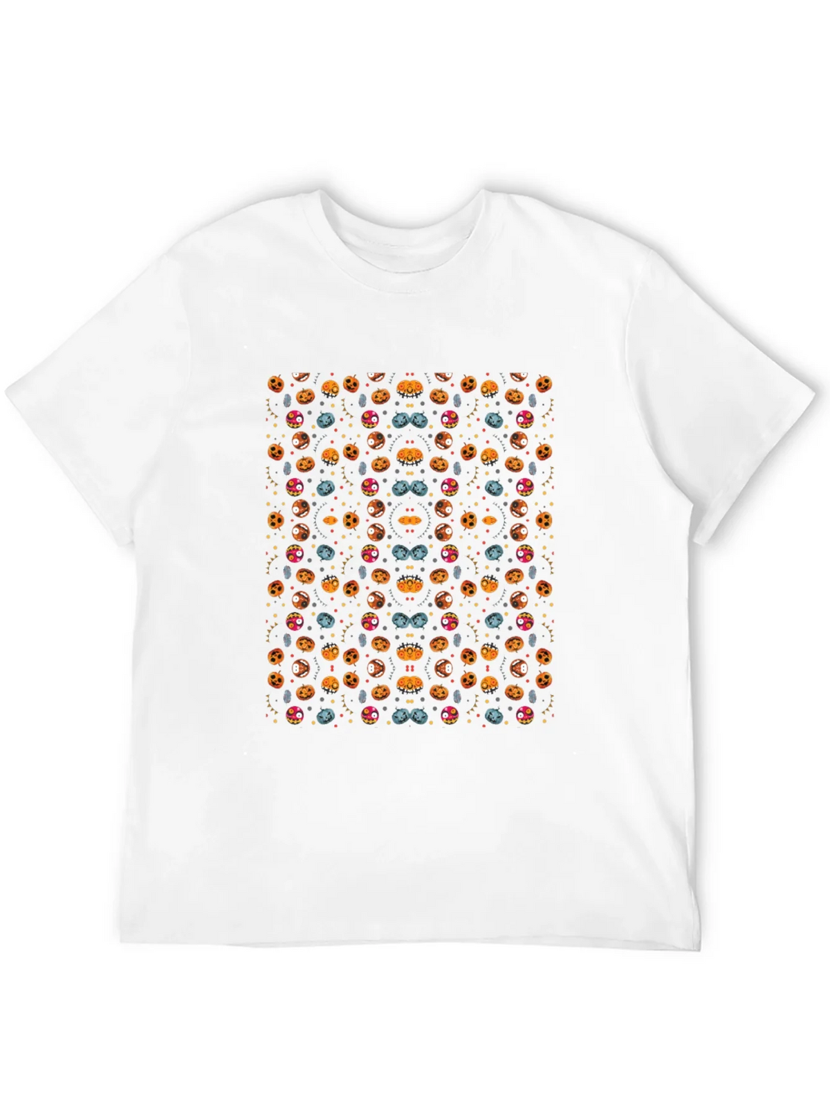 Spooky Halloween Pattern Black T-Shirt product image 11