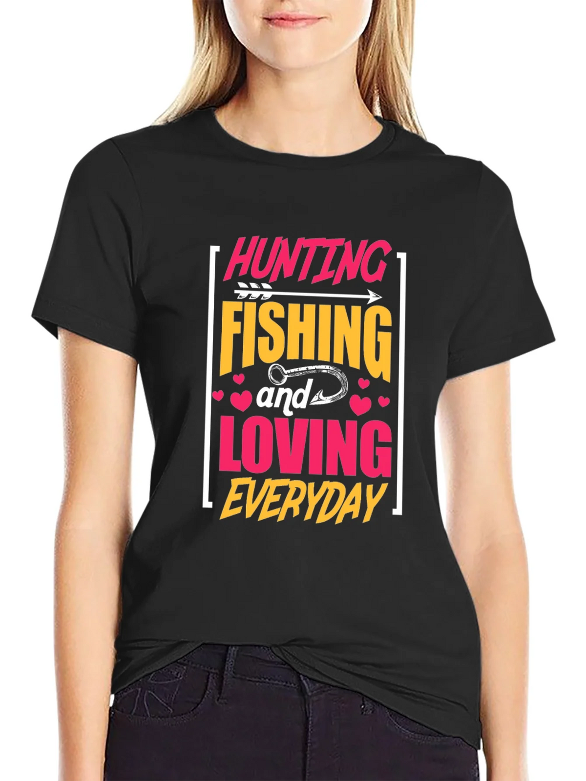Hunting Fishing Loving Everyday Graphic Tee product image 2