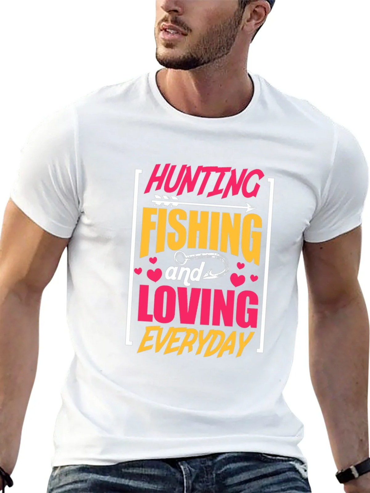 Hunting Fishing Loving Everyday Graphic Tee product image 12