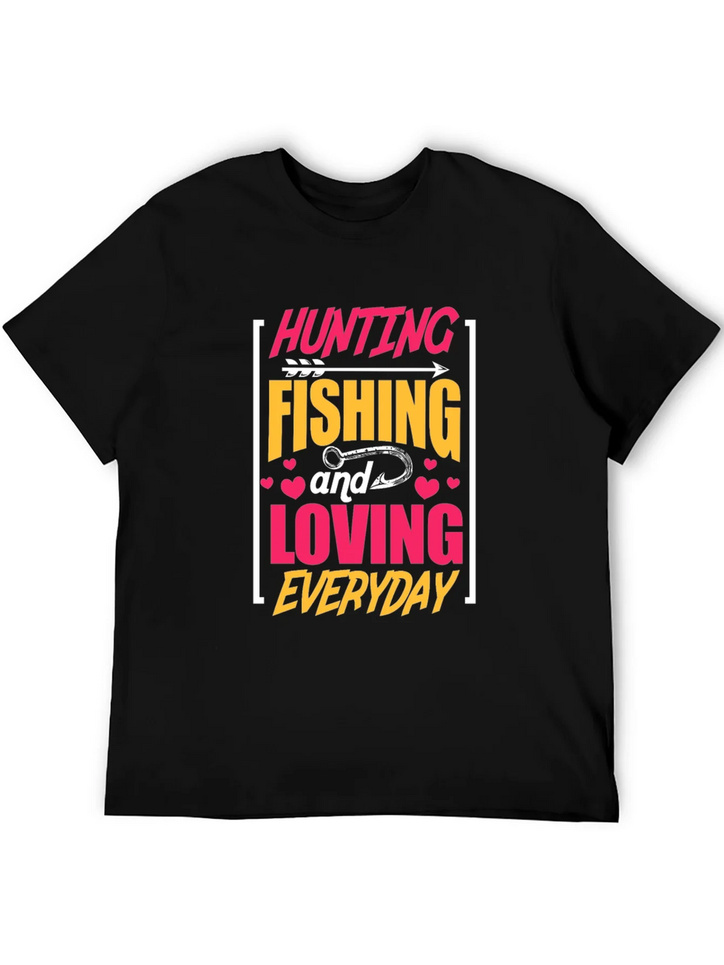 Hunting Fishing Loving Everyday Graphic Tee product image 5