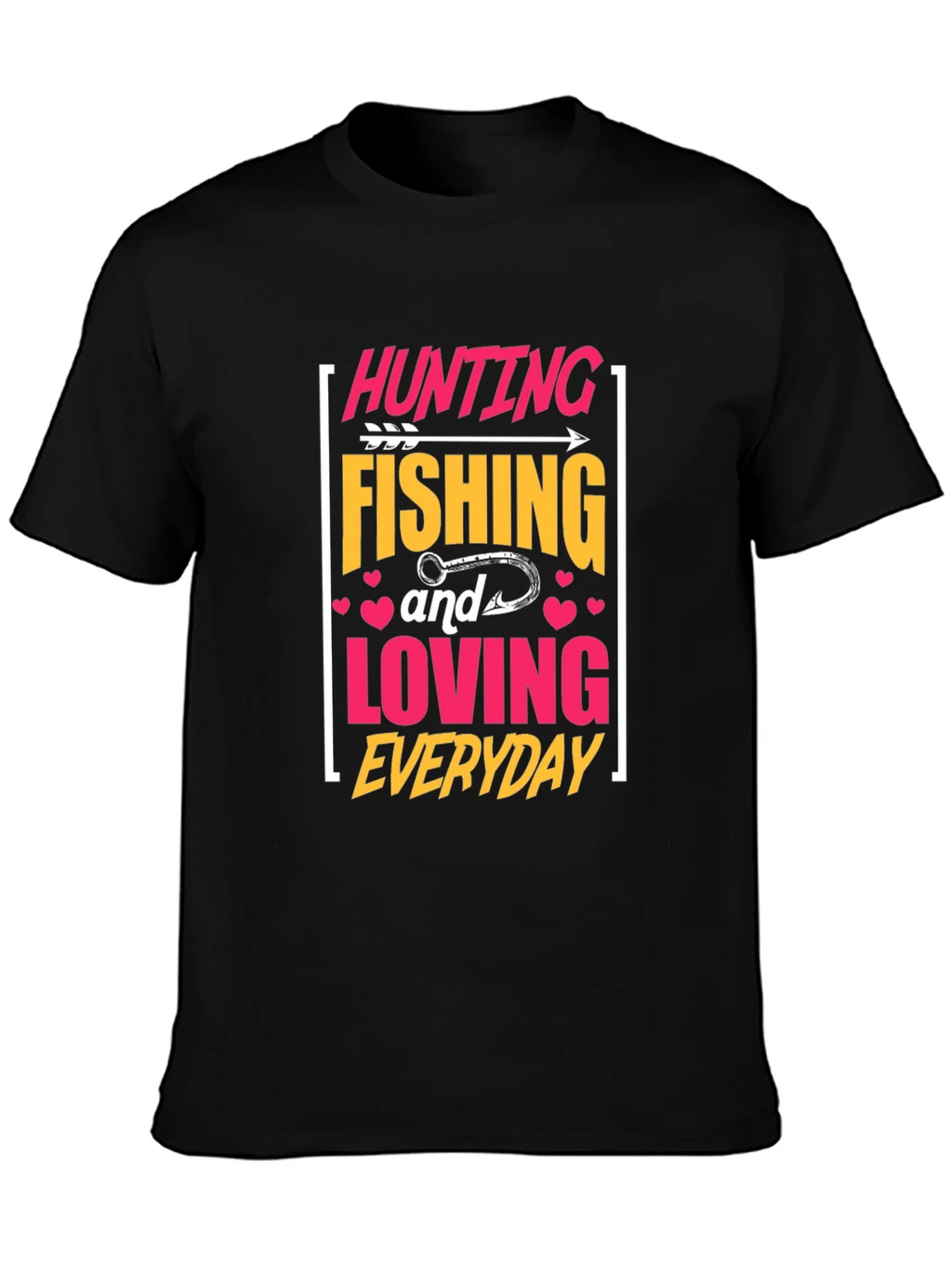 Hunting Fishing Loving Everyday Graphic Tee product image 3