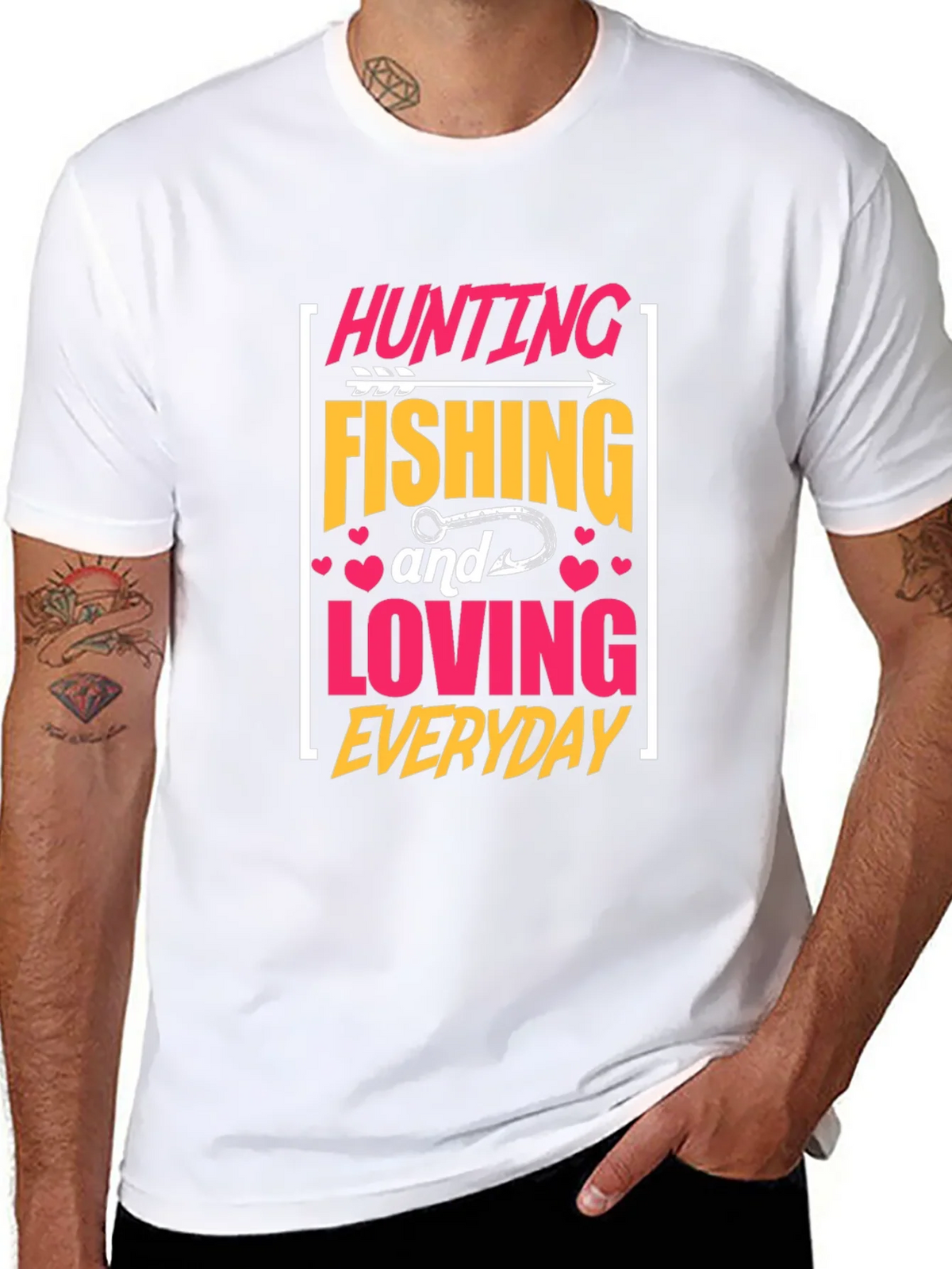 Hunting Fishing Loving Everyday Graphic Tee product image 7