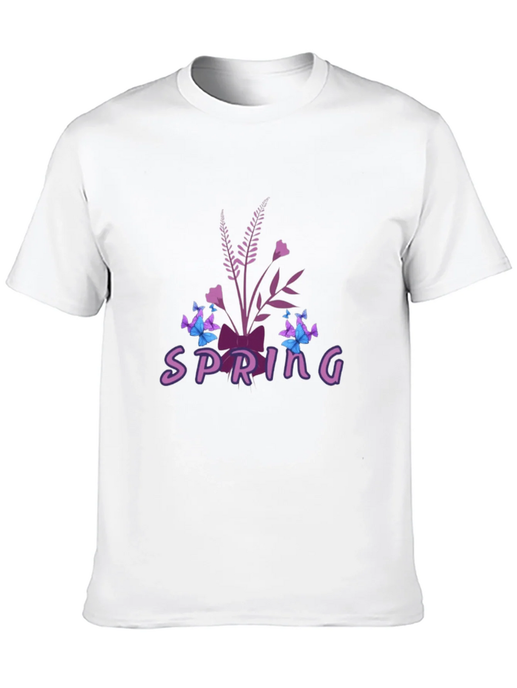 Spring Floral Butterfly Graphic Tee - Black product image 9