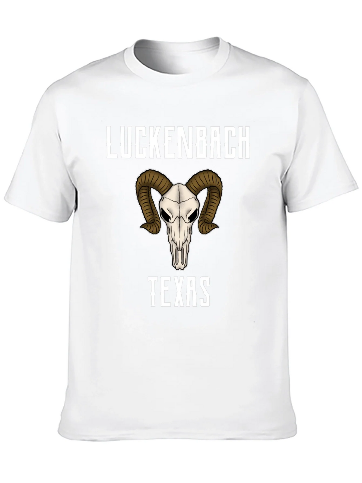 Luckenbach Texas Ram Skull Graphic T-Shirt product image 9