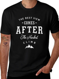 Motivational Climb T-Shirt - Best View After Hardest product image 1