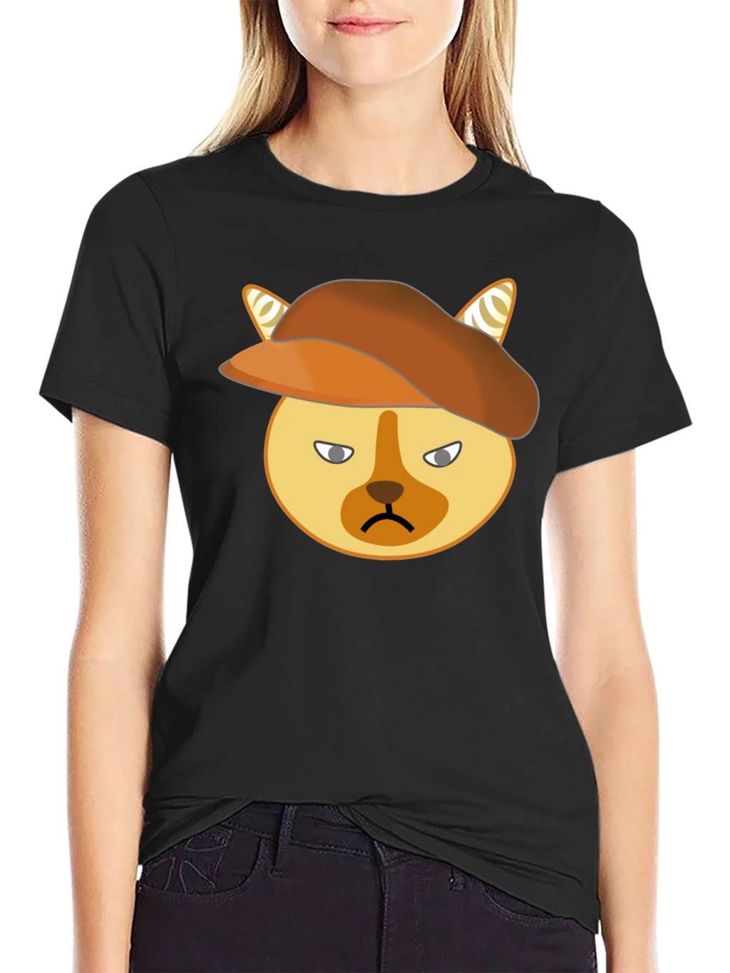 Grumpy Cat Beret T-Shirt - Unisex Cotton Tee product image 2