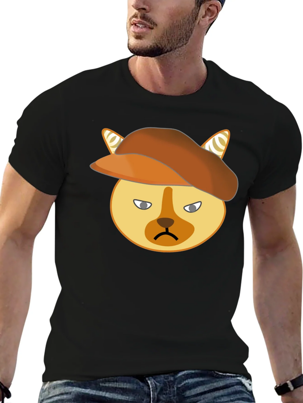 Grumpy Cat Beret T-Shirt - Unisex Cotton Tee product image 6