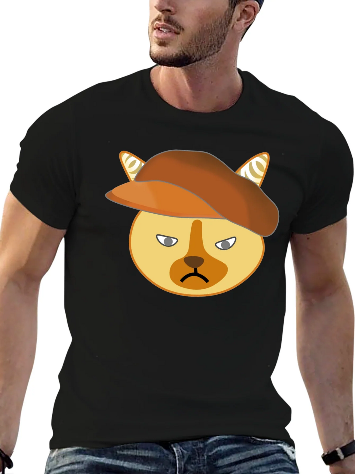 Grumpy Cat Beret T-Shirt - Unisex Cotton Tee product image 6