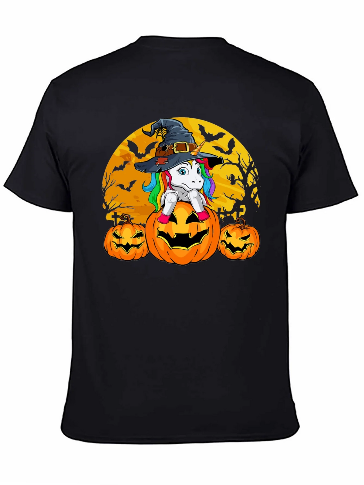 Halloween Unicorn Pumpkin T-Shirt product image 4