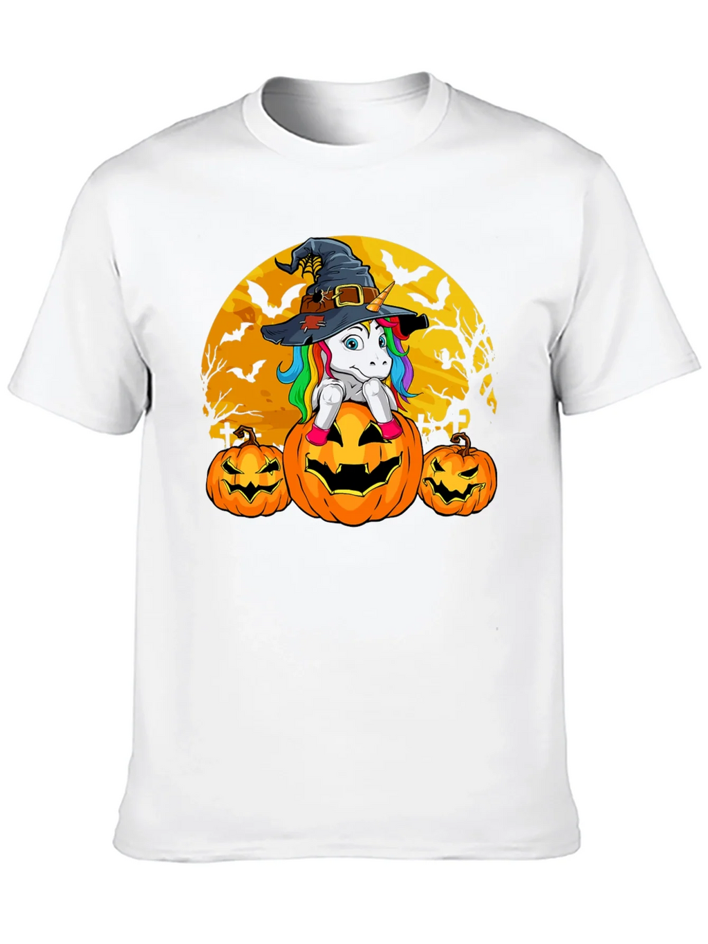 Halloween Unicorn Pumpkin T-Shirt product image 9