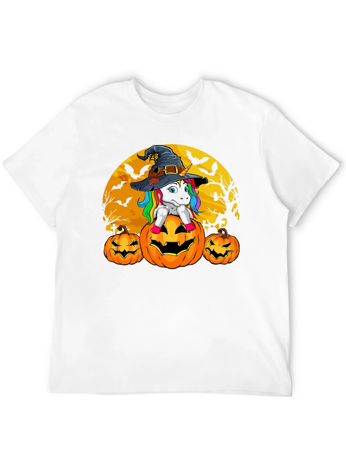 Halloween Unicorn Pumpkin T-Shirt product image 11