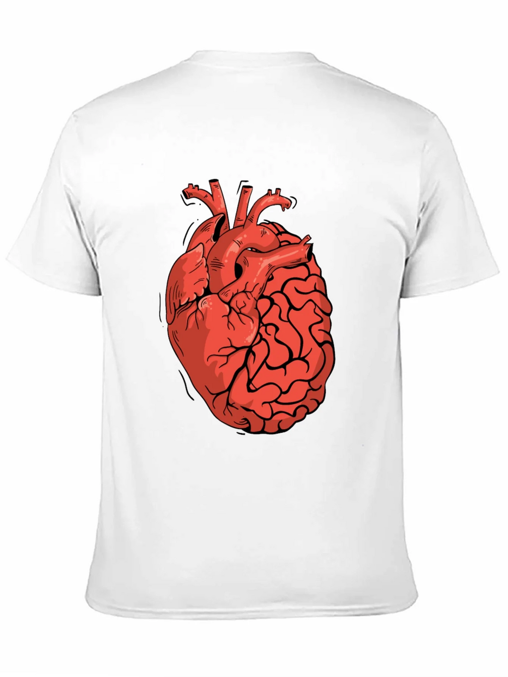 Heart-Brain Graphic Tee - Stylish Black T-Shirt product image 10