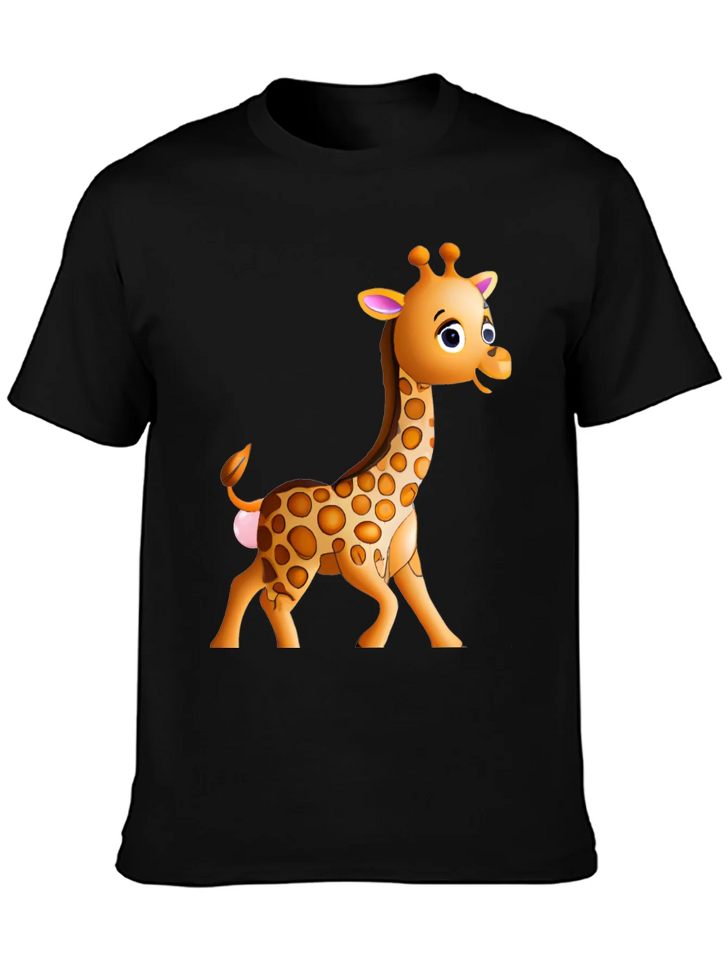 Cartoon Giraffe Graphic T-Shirt product image 3