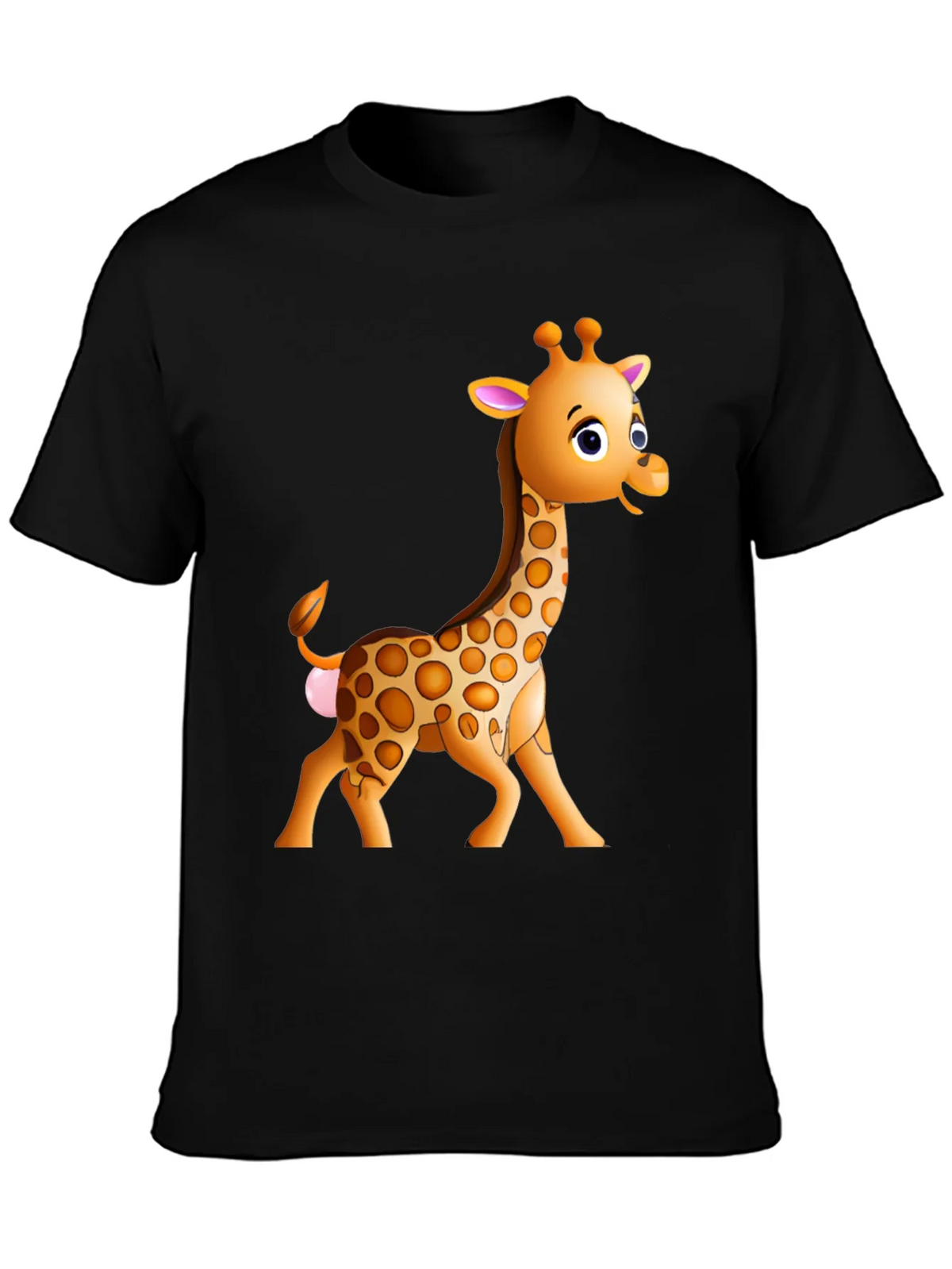 Cartoon Giraffe Graphic T-Shirt product image 3