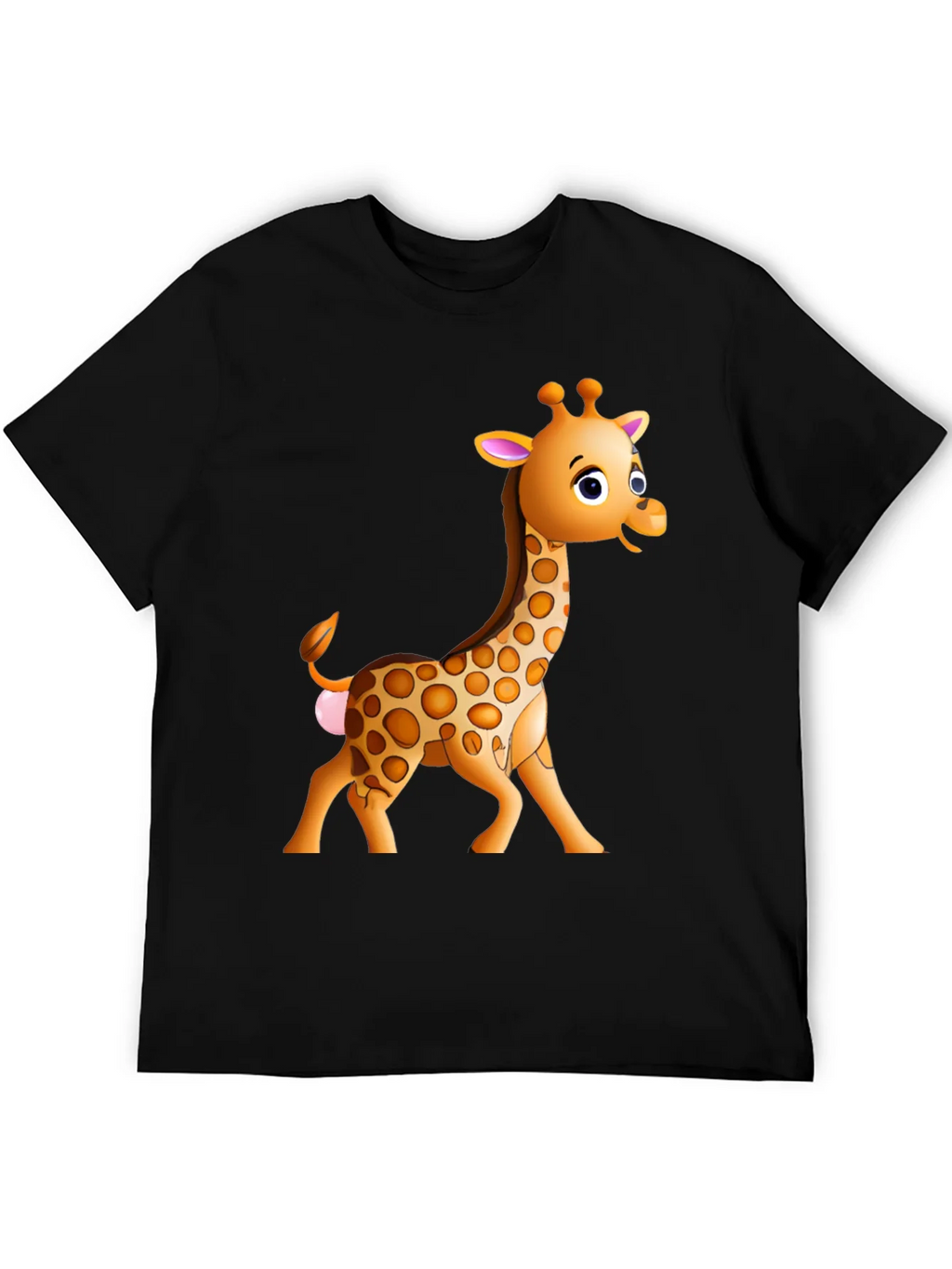 Cartoon Giraffe Graphic T-Shirt product image 5