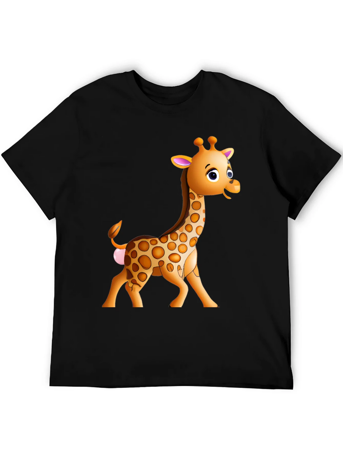 Cartoon Giraffe Graphic T-Shirt product image 5