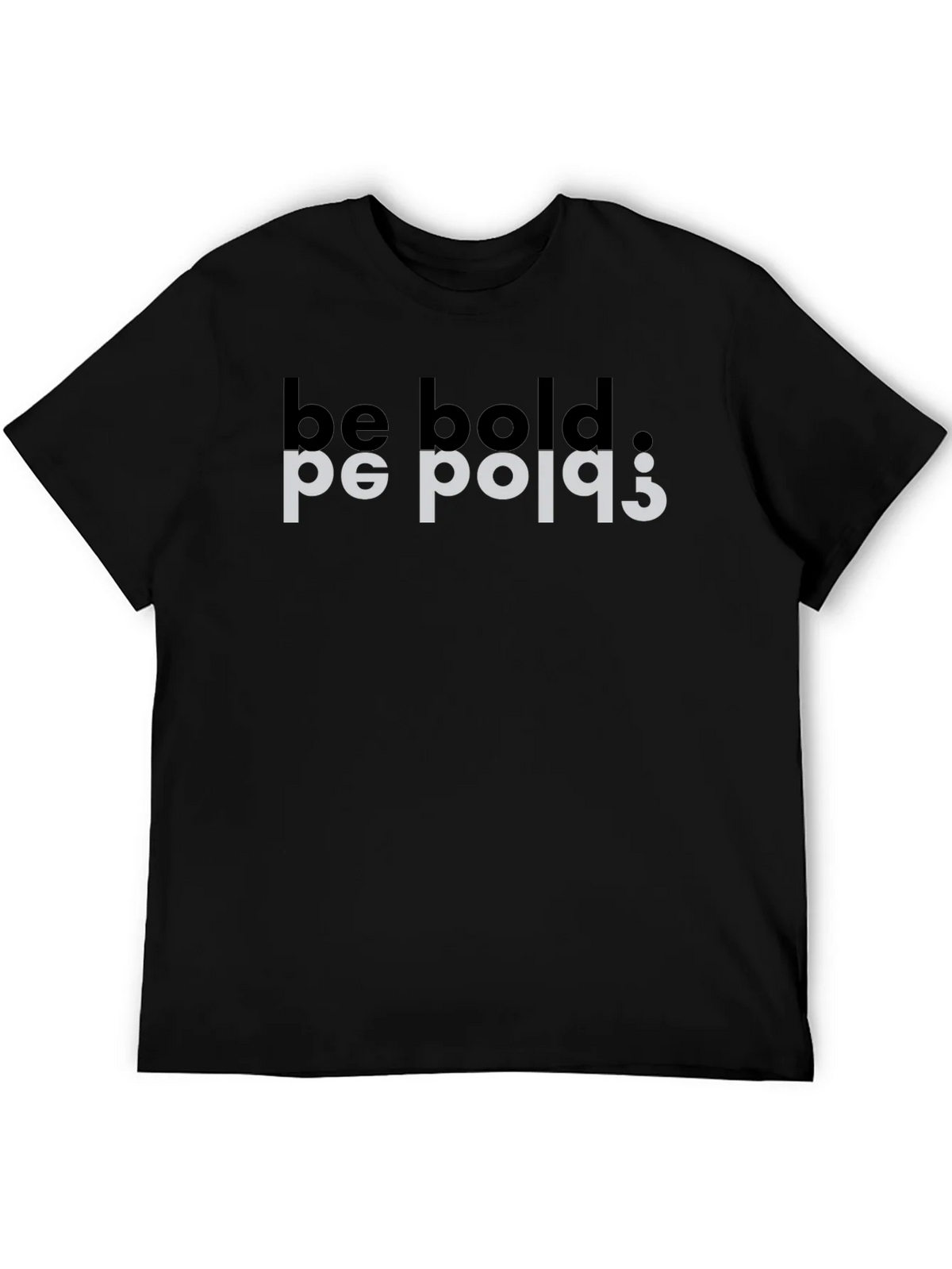 Be Bold Mirror Tee - Black Graphic T-Shirt product image 5