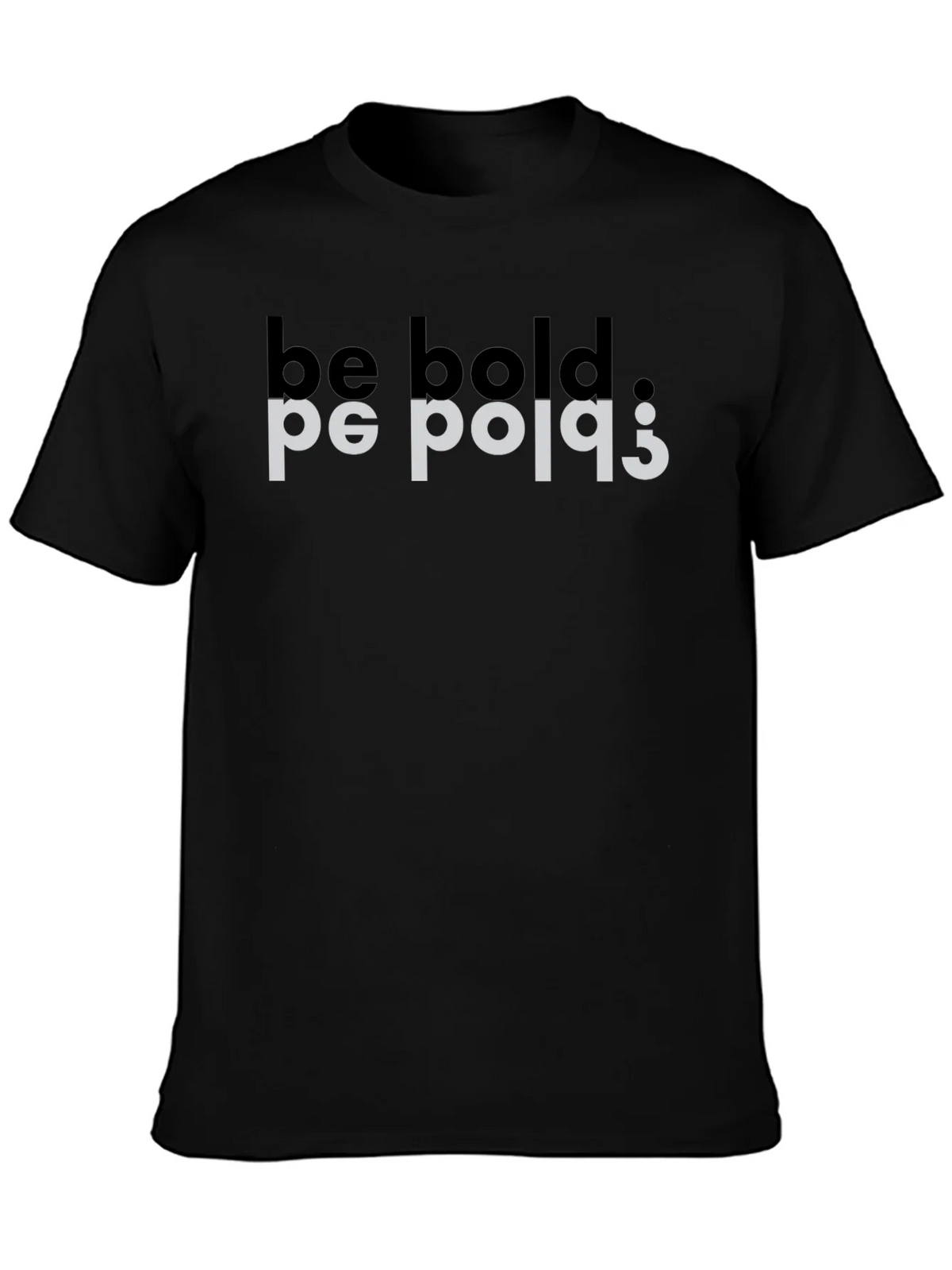 Be Bold Mirror Tee - Black Graphic T-Shirt product image 3