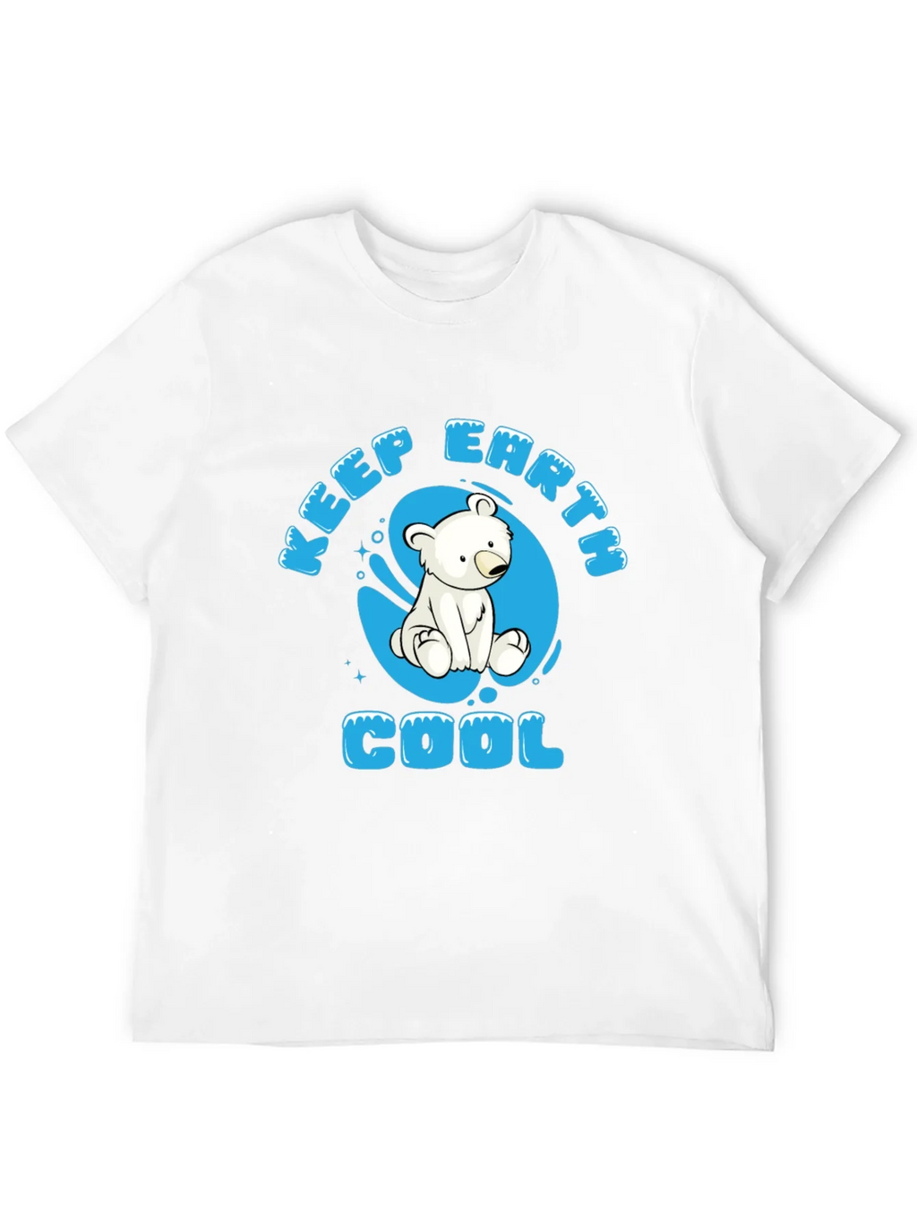 Keep Earth Cool Polar Bear Graphic Tee product image 5