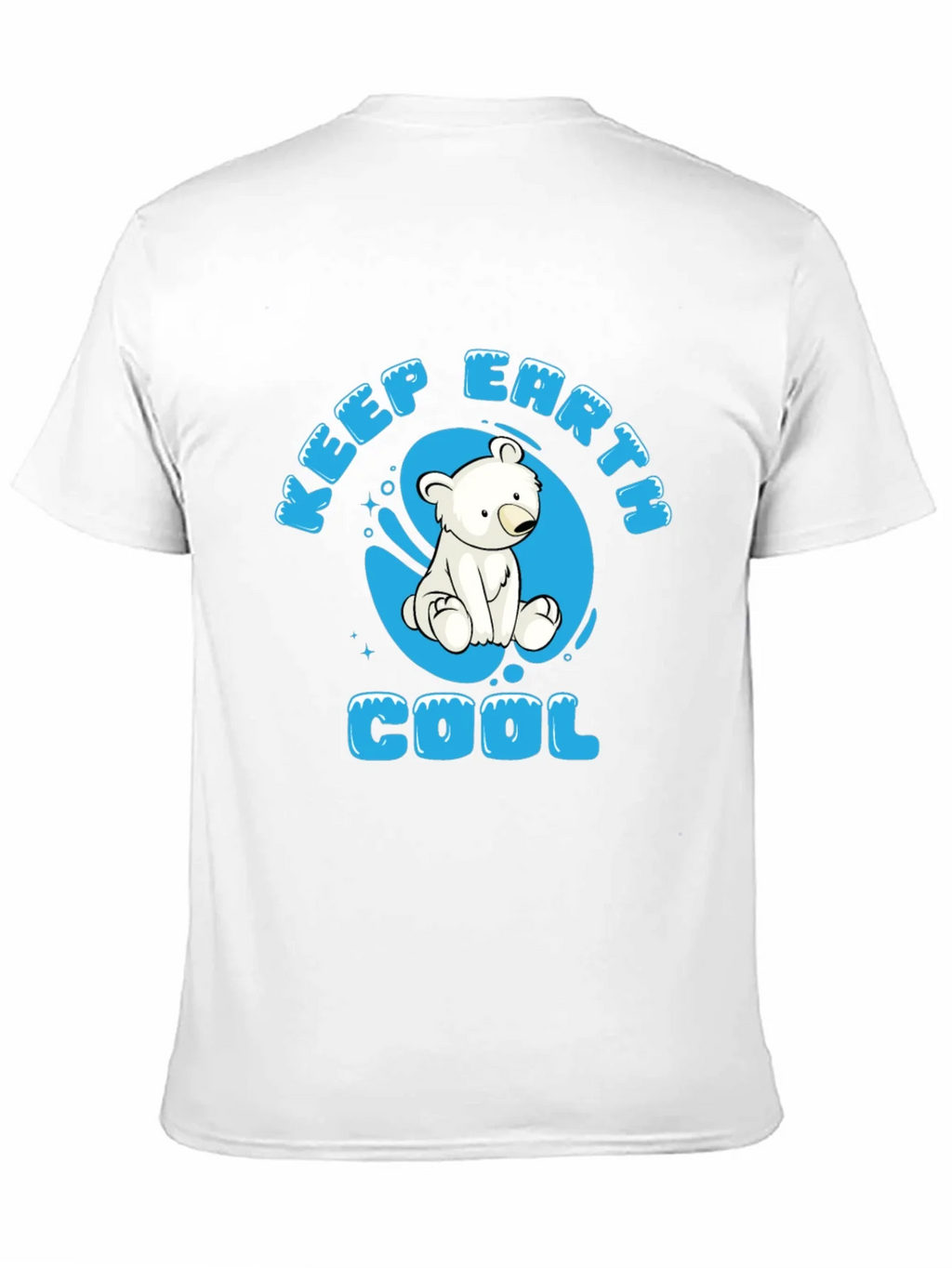Keep Earth Cool Polar Bear Graphic Tee product image 4