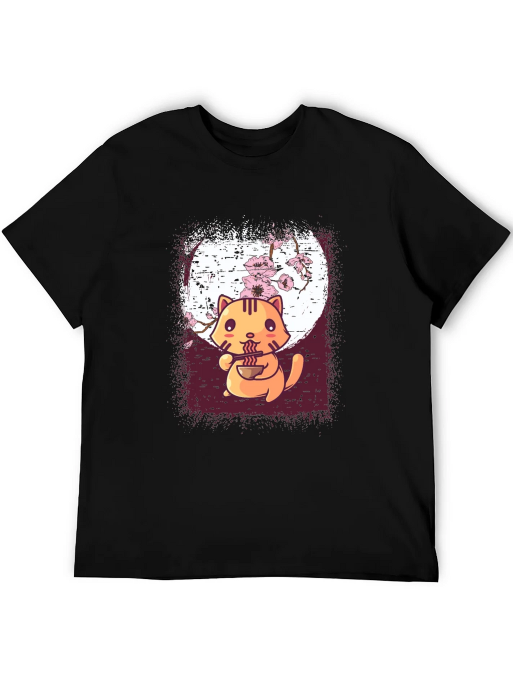Ramen Cat Graphic Tee - Cute Anime Style product image 5